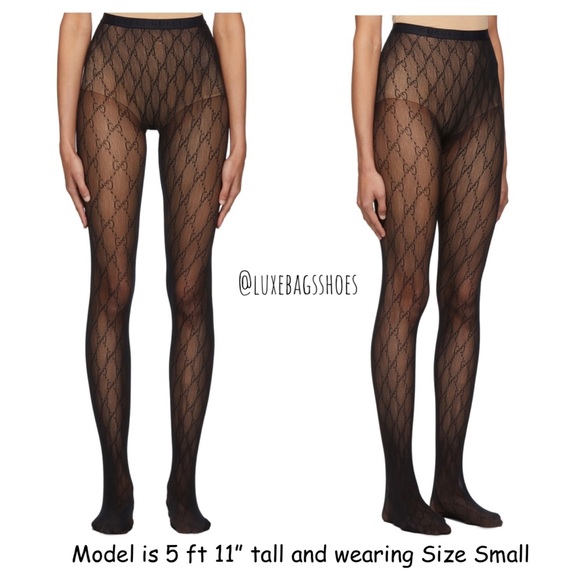 Authentic Gucci Supremelis Logo Tights 